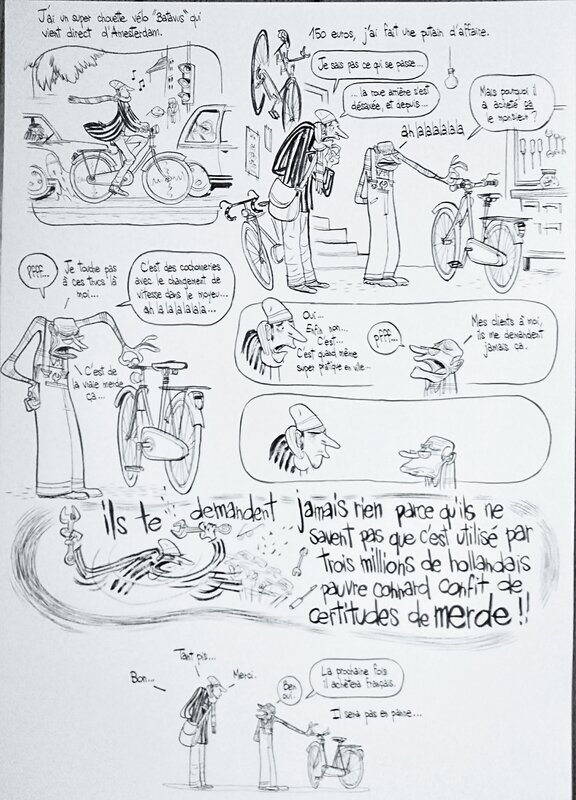 Cyril Pedrosa, Auto Bio - Batavus Horribilis - Comic Strip