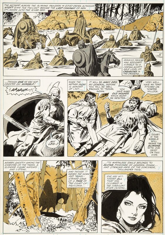 John Buscema, Tony DeZuniga, Savage Sword of Conan - #50 p32 - Planche originale