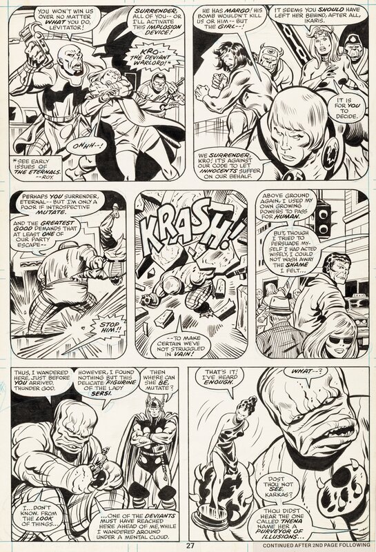 Thor - #285 p15 par John Buscema, Chic Stone - Planche originale