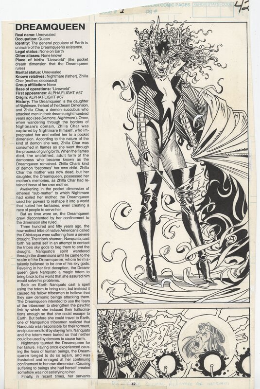 Jim Lee, Ohotmu Update '89 #2 : Dreamqueen - Original Illustration