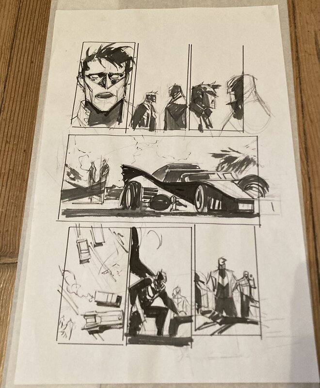 Sean Murphy, Crayonné Batman curse of the white knight - Œuvre originale