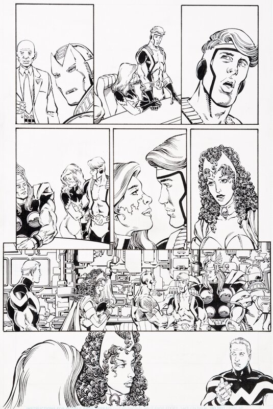 Avengers - #27 p3 par George Perez, Al Vey - Planche originale