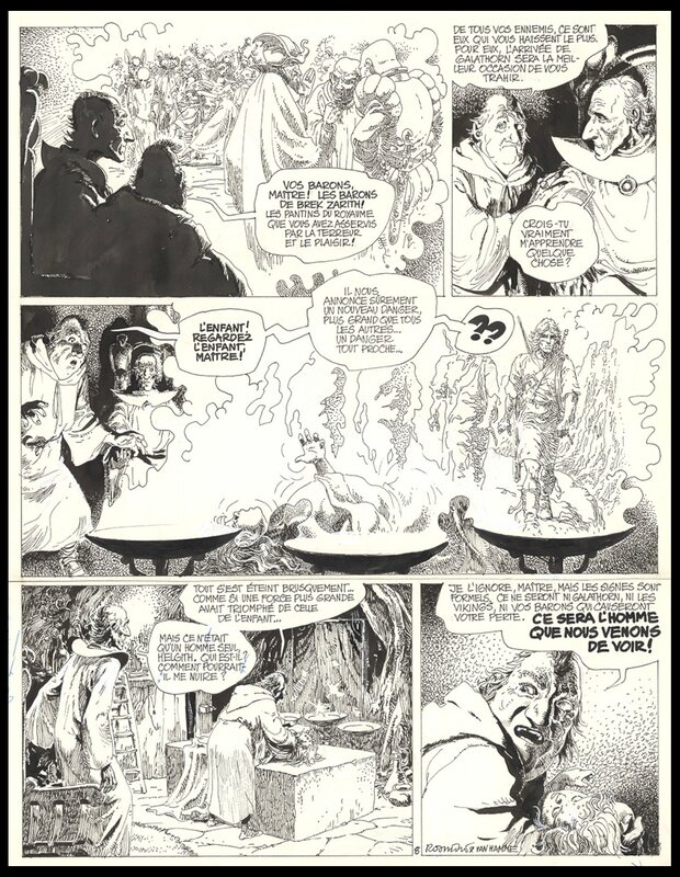 Grzegorz Rosinski, Jean Van Hamme, 1982 - Thorgal - Tome 6 - La chute de Brek Zarith - Planche originale