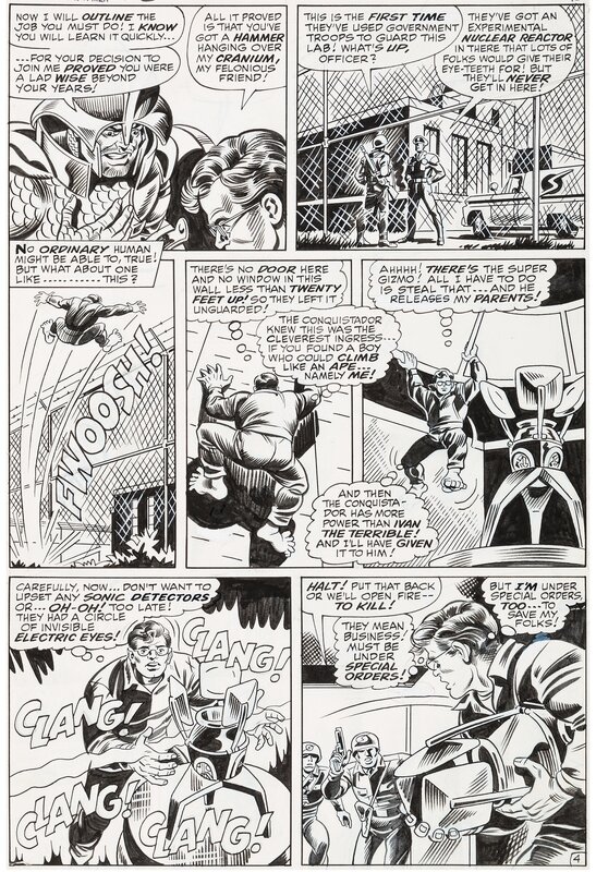 The X-Men - #52 p4 par Werner Roth, John Verpoorten, Arnold Drake - Planche originale
