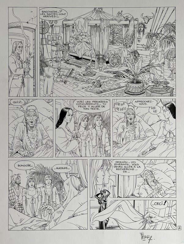 Ferry, De kronieken van Panchrysia  - originele pagina - Planche originale