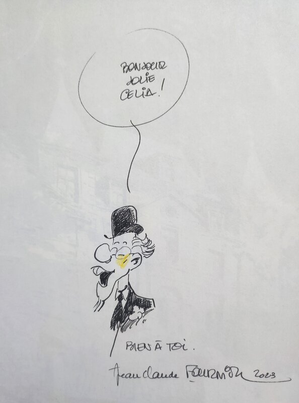 Jean-Claude Fournier, Les aventures de Spirou et Fantasio T.22 L'abbaye truquée - Dédicace
