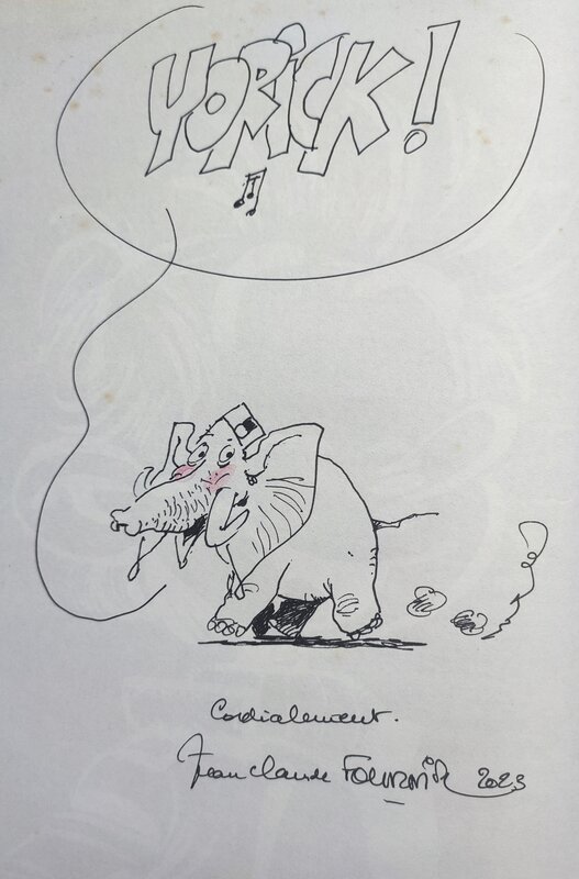 Jean-Claude Fournier, Les aventures de Spirou et Fantasio T.25 Le gri-gri du Niokolo-Koba - Dédicace