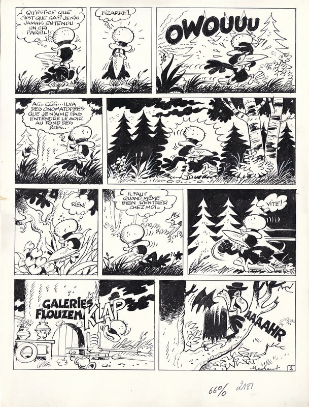 Raymond Macherot, Sibylline - Burokratz le vampire planche 2 - Comic Strip