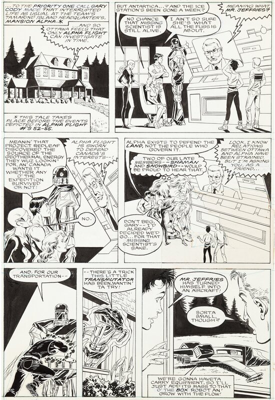 June Brigman, Bob McLeod, Bill Mantlo, Alpha Flight - Annual - #2 p.9 - Planche originale