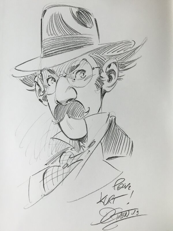 Dedicace par David Etien - Planche originale