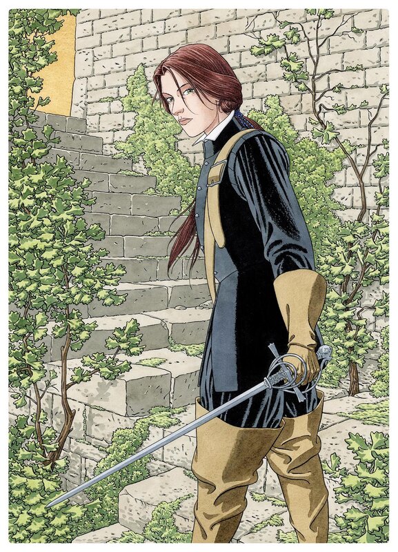 For sale - Milan Jovanovic, Les 7 Vies de l’Épervier, le fils d'Ariane - ARIANE 8 - Original Illustration