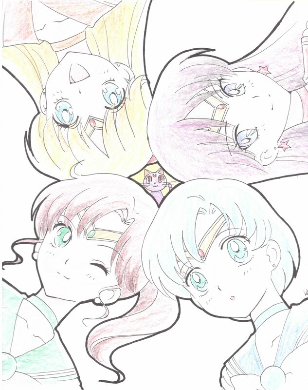 Sailor moon par kazuko tadano - Illustration originale