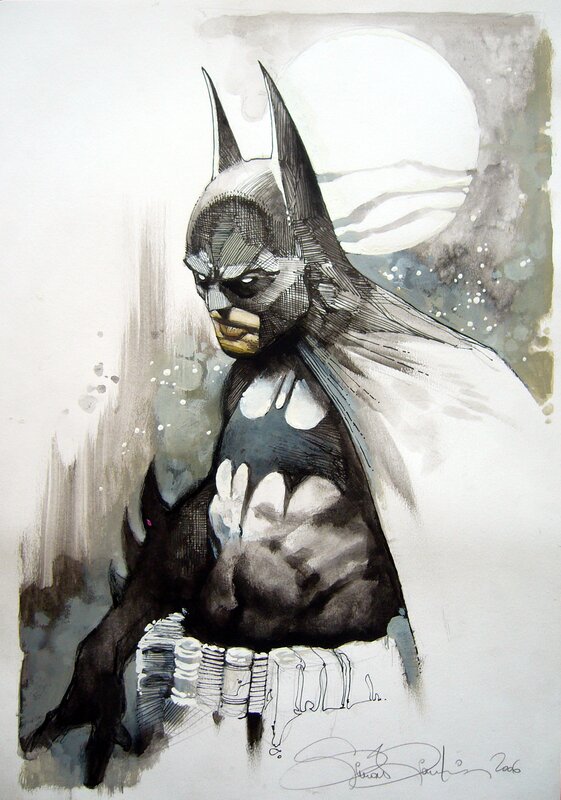 Simone Bianchi Batman 2006 - Illustration originale