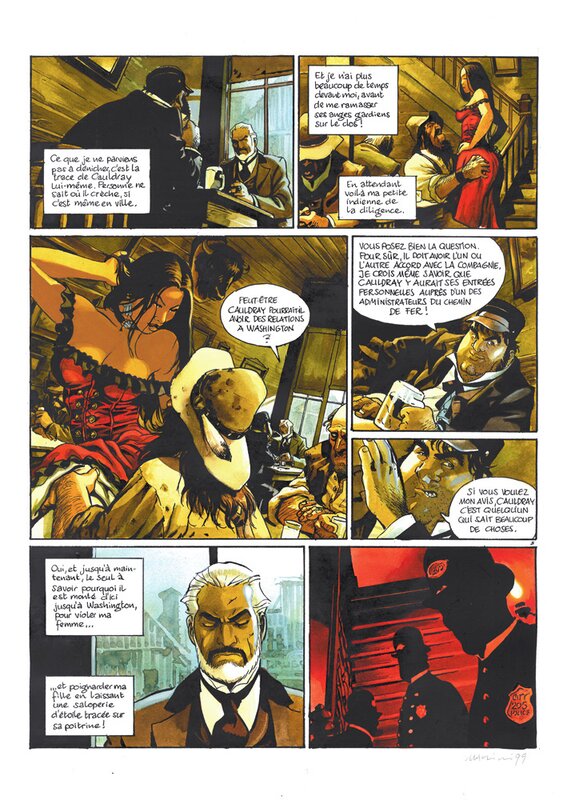 Enrico Marini, Stephen Desberg, L'etoile du Désert - Tome 2, planche 8 (couleur) - Original art