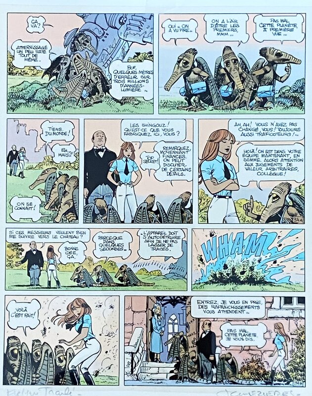 Jean-Claude Mézières, Pierre Christin, Evelyne Tran-Lê, Laureline et les Shingouz - Color guide