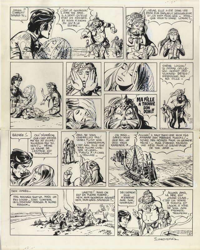 Jean-Claude Mézières, Valerian & Laureline T4 - Planche originale