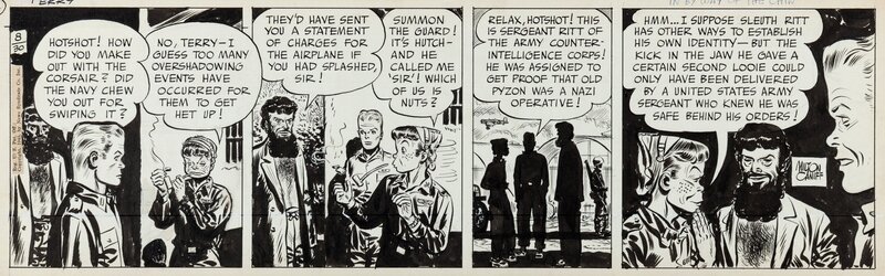 Milton Caniff, Terry and the pirates - 30 August 1945 - Comic Strip