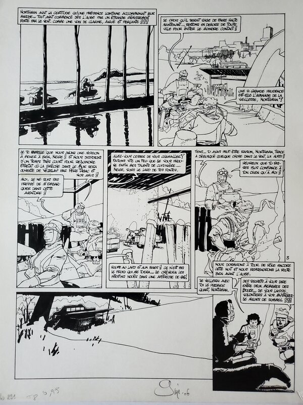NEIGE  T8 LA BRECHE par Gine - Planche originale