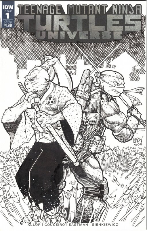 Usagi & Leonardo by Chris Johnson - Original Illustration