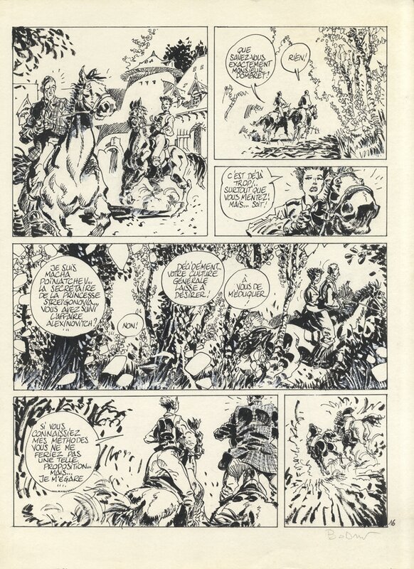 Denis Bodart - Les aberrants page 16 - Planche originale