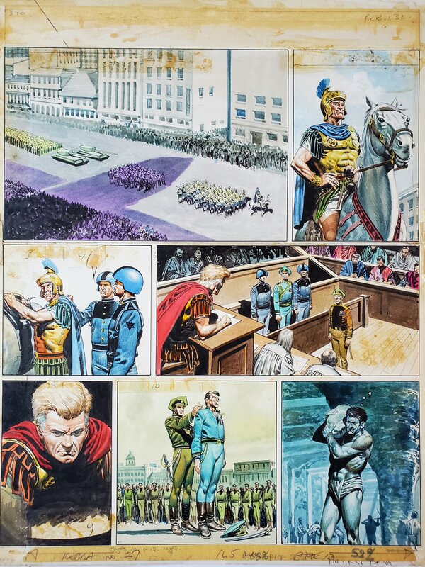 Don Lawrence, L'EMPIRE DE TRIGAN  T7 LE ROYAUME DES DERNIERS JOURS couleur directe - Planche originale