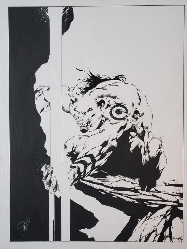 Loïc Malnati, GAROUS illustration originale - Comic Strip