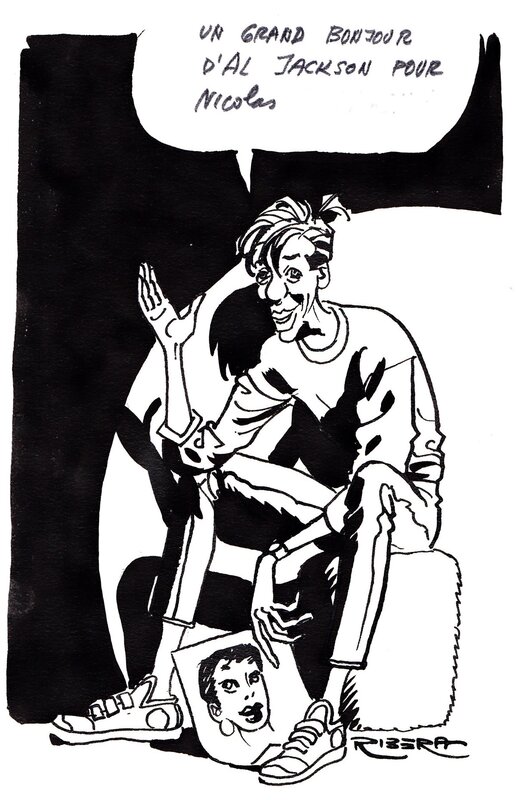 Le Grand Scandale par Julio Ribera - Illustration originale