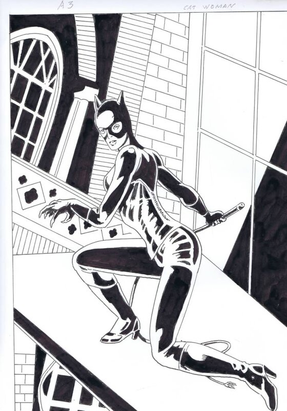 Catwoman de Bernasconi - Original Illustration