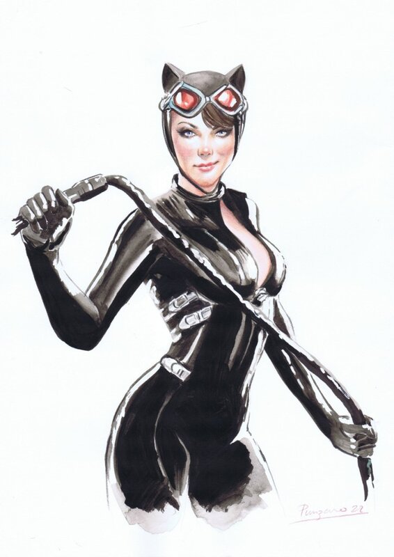 Catwoman par Punzano - Illustration originale