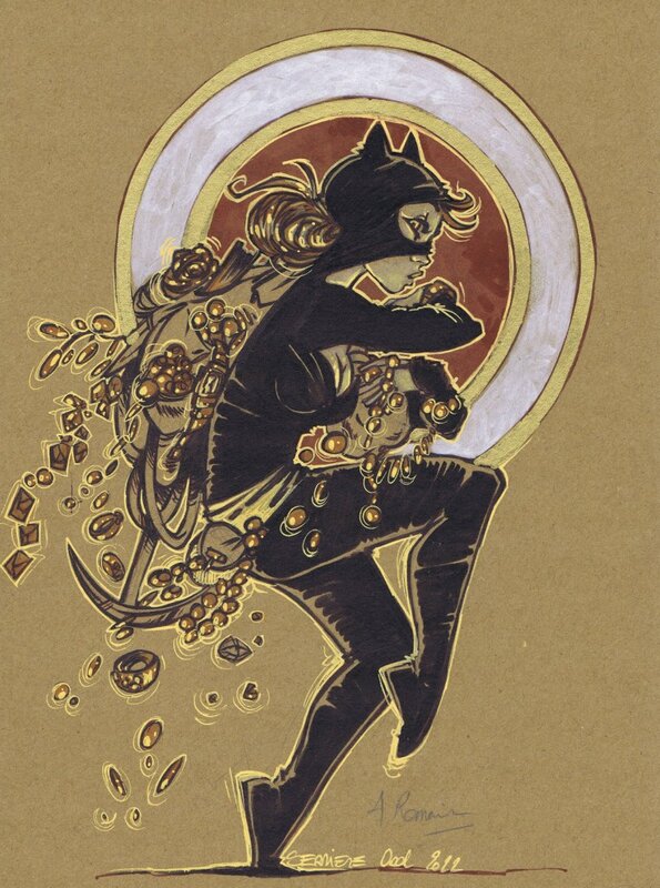 Catwoman par Serrière - Illustration originale