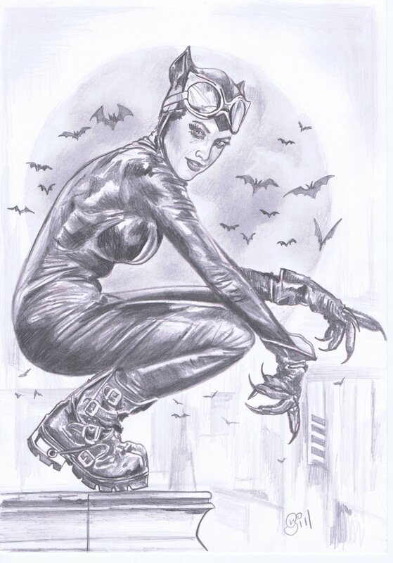 Catwoman par Silva - Illustration originale