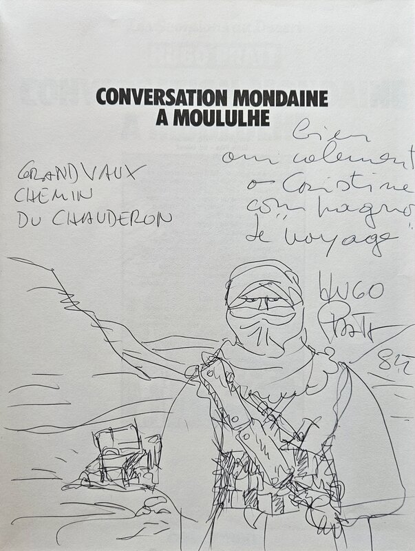 1984 - Pratt, Conversation mondaine - Dédicace