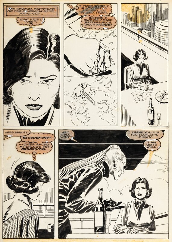 John Buscema, Al Williamson, Wolverine (Vol.2) - Hunter's moon - Issue 5 p.1 - Planche originale