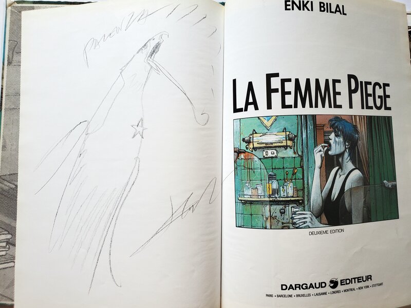 Enki Bilal, NIKOPOL   T2 LA FEMME PIEGE - Dédicace