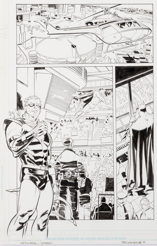 Rick Leonardi, Dan Green, Dc Universe : Decisions - #3 p.21 - Planche originale