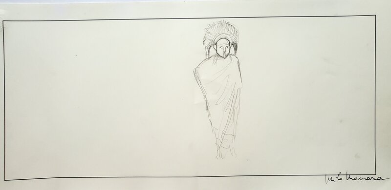 Milo Manara, LA METAMORPHOSE DE LUCIUS crayonné original - Œuvre originale