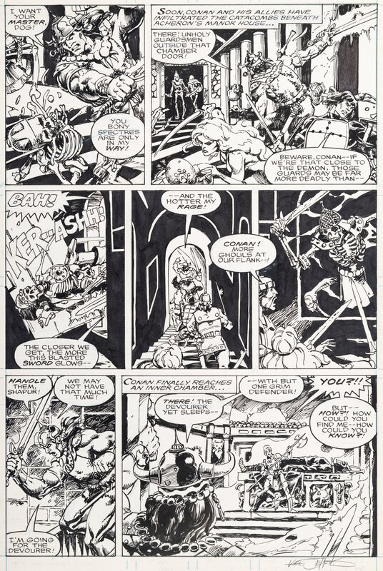 Val Semeiks, Geof Isherwood, Conan le barbare - #200 p.29 - Planche originale
