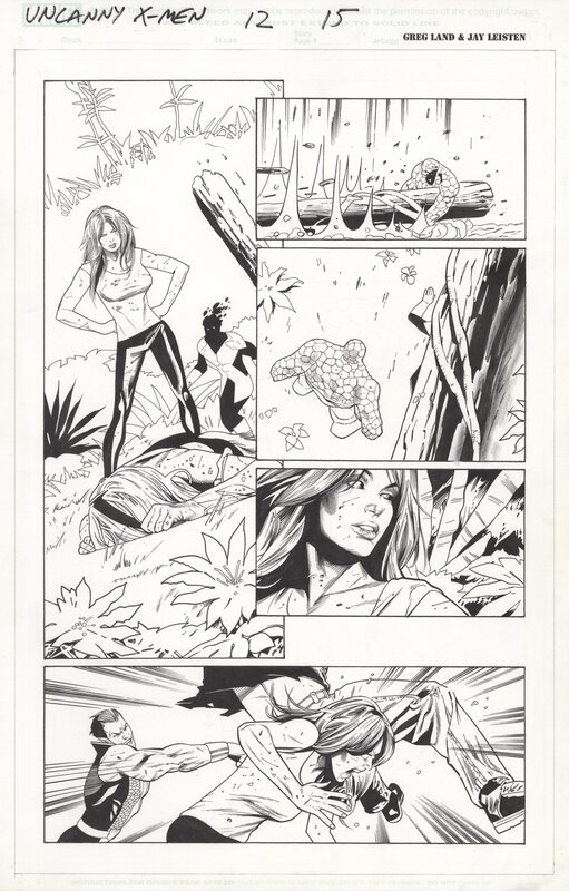 Greg Land, Jay Leisten, Uncanny X-Men V2 #12 p15 - Planche originale