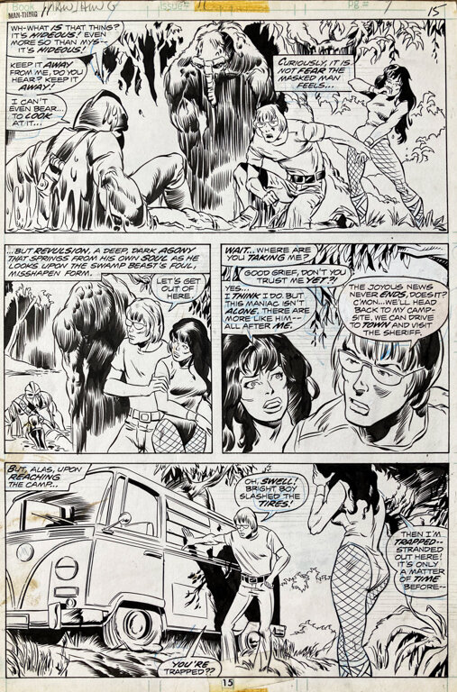 Man-Thing #11 p15 by Mike Ploog - Original Illustration