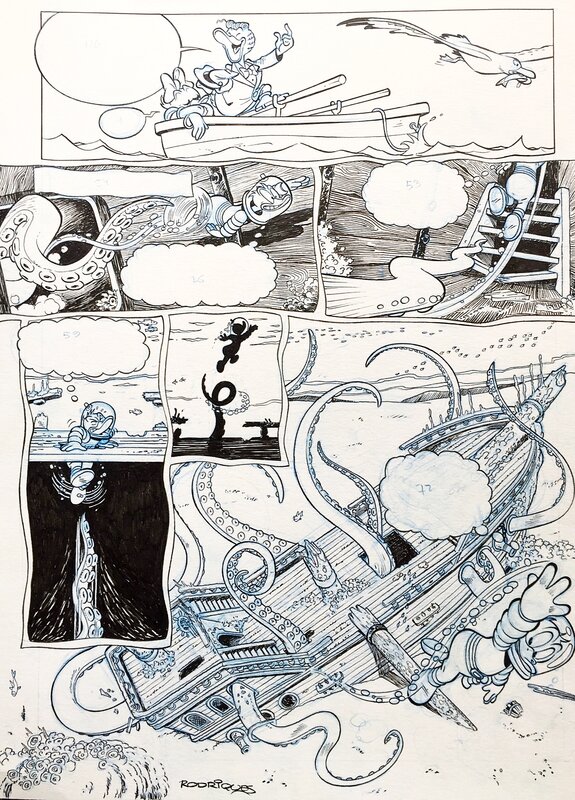 Ducky Diver par Paco Rodriguez Peinado, Stefan Printz-Påhlson - Planche originale