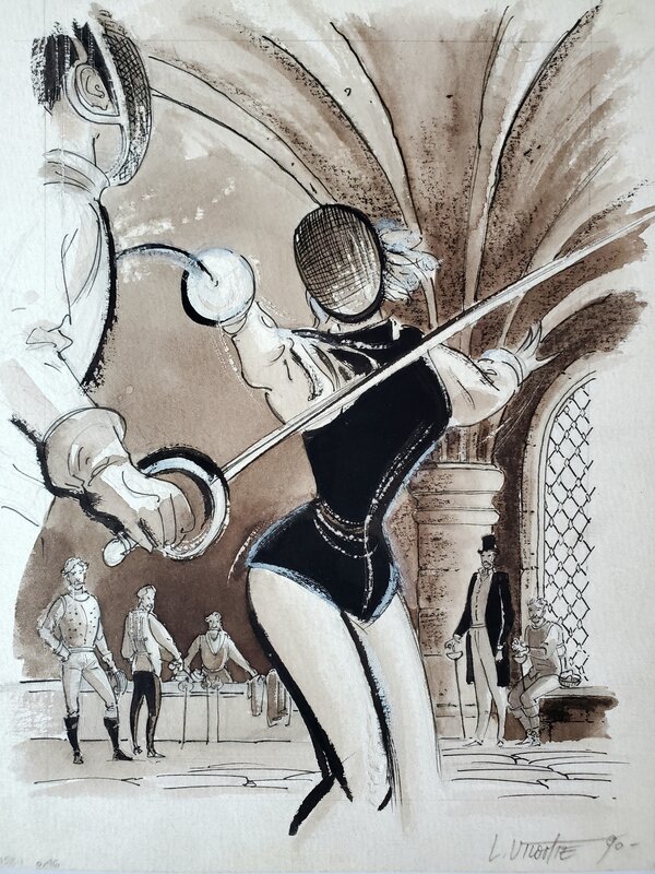 Laurent Vicomte, LES DIABOLIQUES : LE BOHNEUR EST DANS LES CRIME illustration originale - Illustration originale