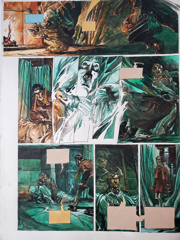 Guillaume Sorel, planche originale couleur directe - Comic Strip