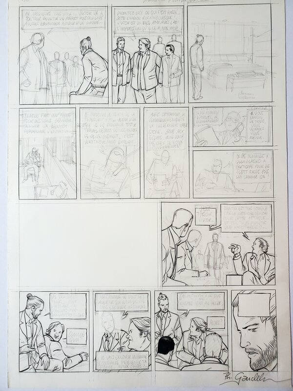 planche inachévée by Philippe Gauckler - Comic Strip