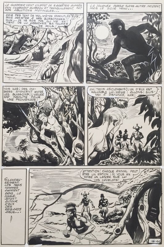 Pedrazza, Akim, L'homme le plus fort du monde, planche n°44, Akim#67, 1962. - Comic Strip