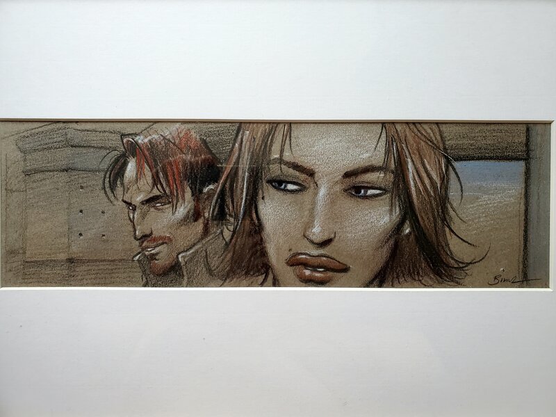 Enki Bilal, JULIA & ROEM  couleur directe - Planche originale