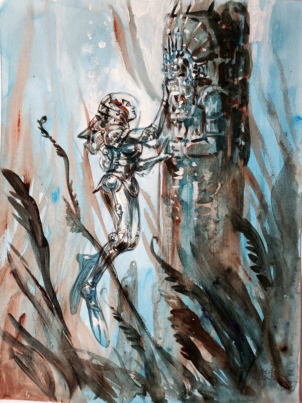 Gwendal Lemercier, STEAMPUNK  illustration originale - Original Illustration