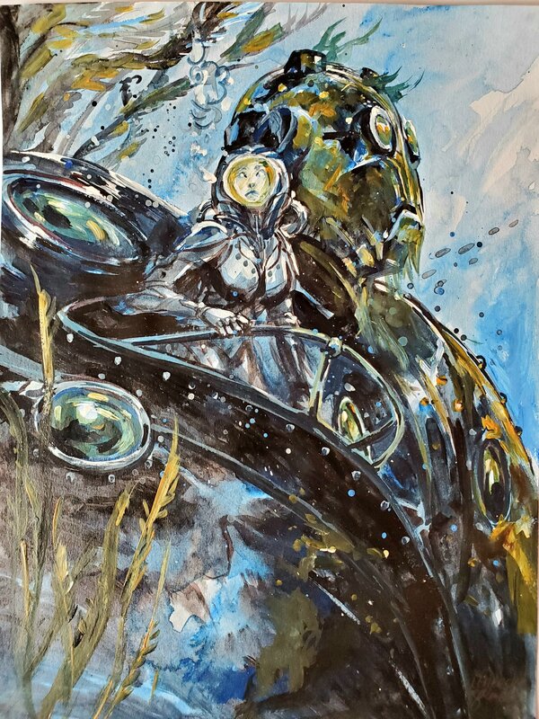 Gwendal Lemercier, STEAMPUNK  illustration originale - Comic Strip