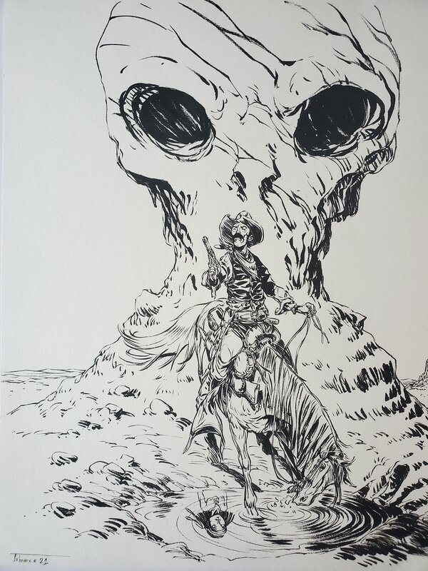 Tiburce Oger, GHOST KID    recherche couverture - Original art