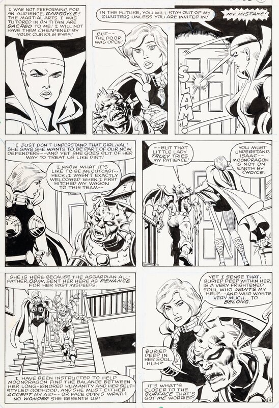 Sal Buscema, Alan Kupperberg, The Defenders - #127 p9 - Planche originale