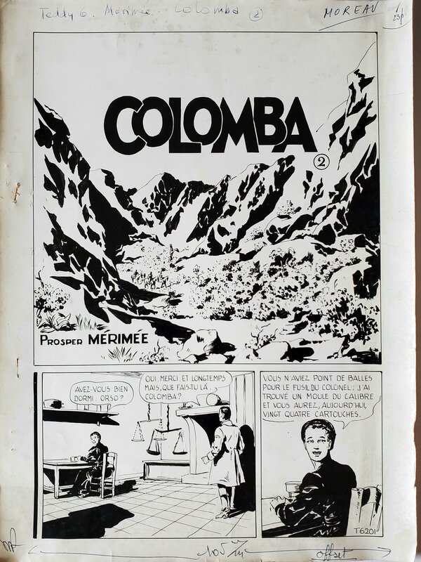 COLOMBA 2 par MOREAU - Planche originale